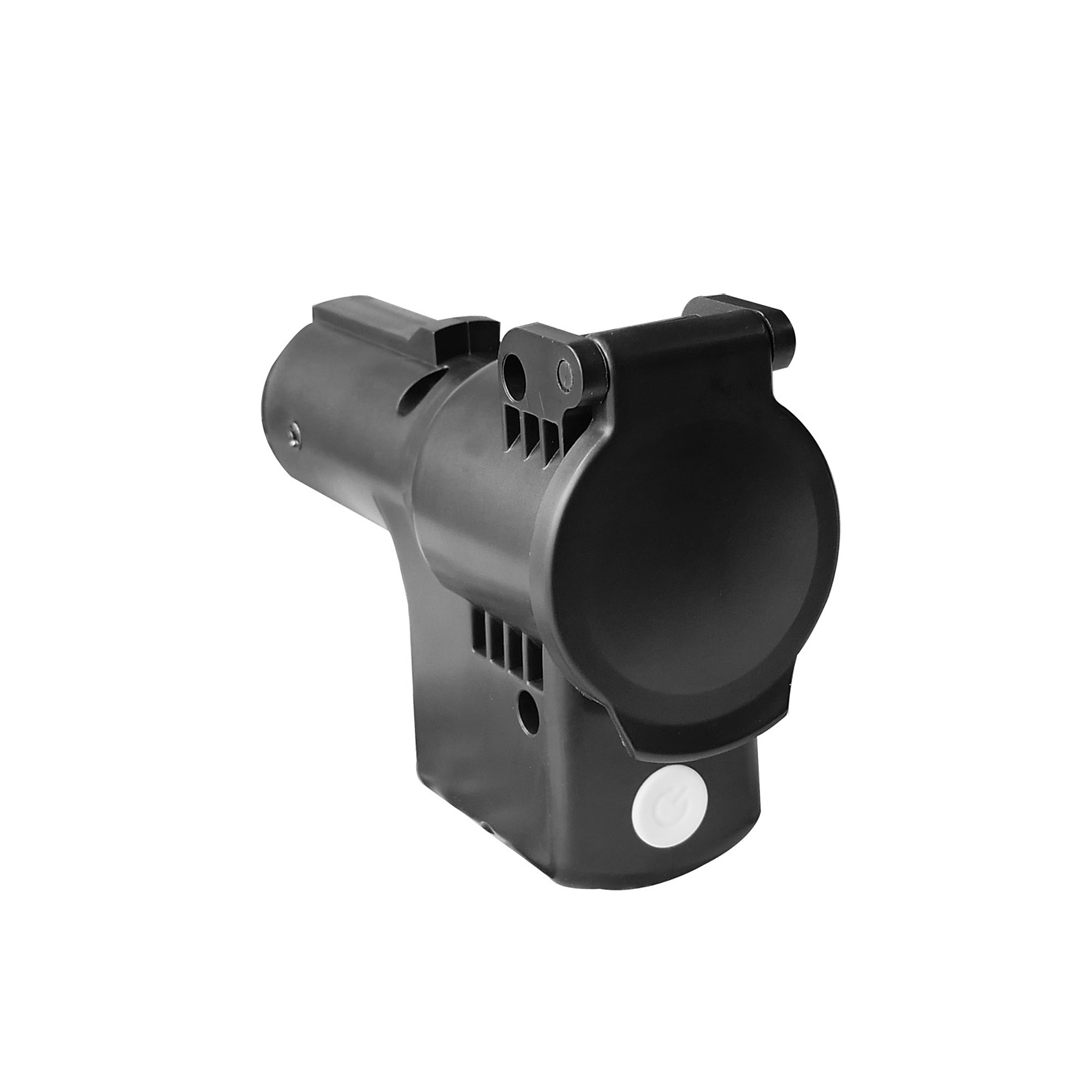 HENDO T7PS Wireless Trailer Light Transmitter – 7-Pin Round Plug Adapter for Wireless Trailer Light Kits, Plug-and-Play Tow Signal Transmitter
